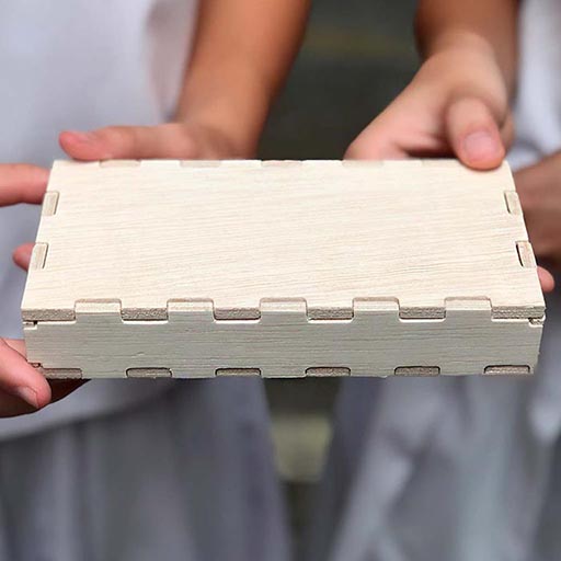Wood Box with finger joints : Router Design Software + Carvey CNC Router